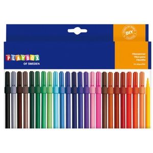 Set 24 Carioci colorate cu varful subtire imagine