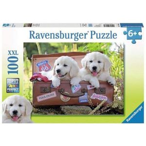 PUZZLE CATEI IN VALIZA, 100 PIESE imagine