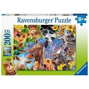 PUZZLE PORTRET CU ANIMALE, 200 PIESE imagine