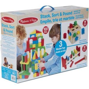 Set 3 jucarii clasice din lemn Melissa & Doug 93685 imagine