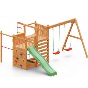Complex joaca din lemn 5in1 Fungoo Climbing Star 3 imagine