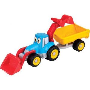 Tractor cu remorca, incarcator si cupa imagine
