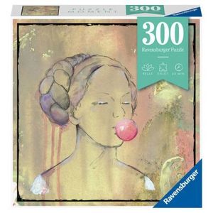 PUZZLE DOAMNA CU BALON DIN GUMA, 300 PIESE imagine