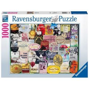 PUZZLE COLECTIA ETICHETE DE VIN, 1000 PIESE imagine