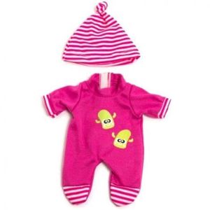 Set pijama si caciulita pentru papusa fetita 21 cm imagine