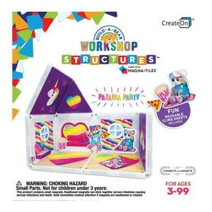 Pijama Party, set cu autocolante, Magna-Tiles Structures imagine