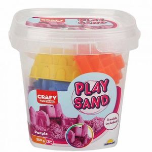 Nisip kinetic Fun Sand 350 gr Mov si 3 unelte de modelat imagine