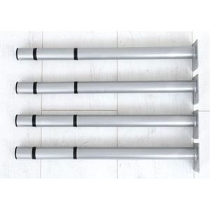 Set 4 picioare reglabile 40-58 cm pentru blaturile de masa Quadro aluminiu imagine