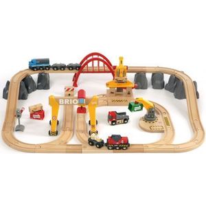 Set deluxe cale ferata cu trenuri de marfa 33097 Brio imagine