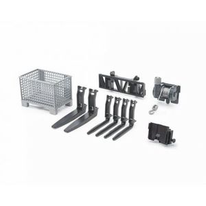 BRUDER - ACCESORII - CUTIE TIP PALET, TROLIU SI FURCI PENTRU INCARCATOR imagine