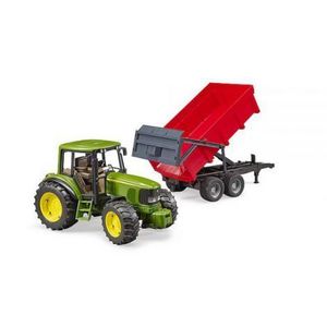 BRUDER - TRACTOR JOHN DEERE 6920 CU REMORCA BASCULABILA imagine