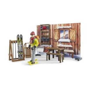 BRUDER - CABANA MONTANA CU SNOWMOBIL imagine