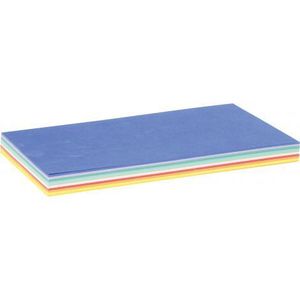 Carton colorat 180 gr pe mp format A4, 100 coli, mix de 10 culori imagine
