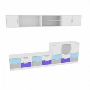Set mobilier gradinita Quadro alb 75 Multifunctional imagine