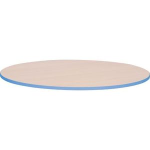 Blat de masa artar rotund Quadro cu cant albastru marin imagine