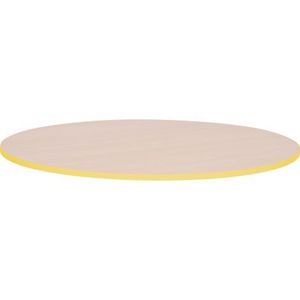 Blat de masa artar rotund Quadro cu cant galben imagine