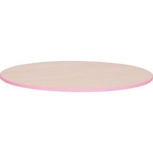 Blat de masa artar rotund Quadro cu cant roz deschis imagine