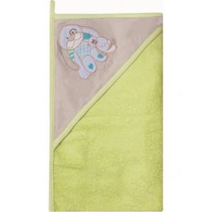 Prosop de baie cu gluga imprimeu velur 80 x 80 cm Womar Zaffiro AN-OW-01 imagine