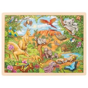 Puzzle din lemn cu 96 piese Animale din Australia imagine