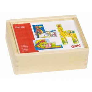 Puzzle din cuburi Animale Amuzante imagine