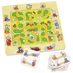 Joc puzzle din lemn, 5-7 ani, Gaseste drumul corect, GOKI 56944 imagine