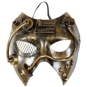 Masca steampunk aurie imagine