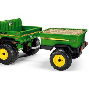 Remorca Peg Perego John Deere Adventure, 3 ani+, Negru Verde Galben imagine