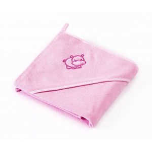 Prosop cu gluga Sensilllo HIPPO 80x80 cm Pink imagine