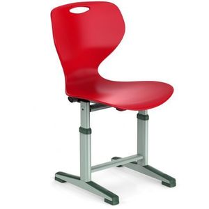 Scaun scolar individual pentru clasa pregatitoare si gimnaziu, cu inaltime reglabila 3 - 6 Rosu imagine
