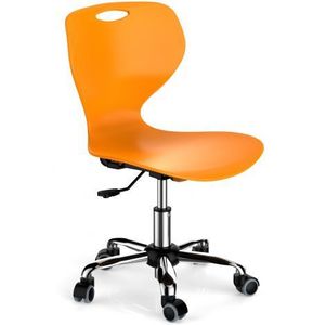 Scaun scolar individual, rotativ, cu inaltime reglabila grupa 4-7, Portocaliu imagine