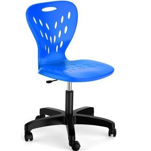 Scaun scolar individual, rotativ, cu inaltime reglabila pentru grupa 5-7, Albastru imagine