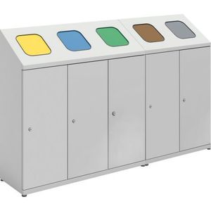 Cos gunoi pentru reciclare selectiva cu 5 compartimente imagine