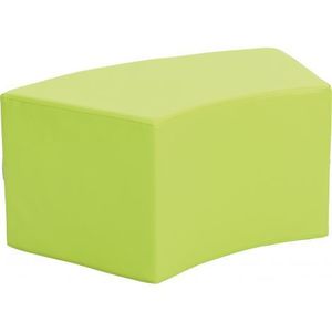 Puf Quadro Paolo scurt verde luminos imagine