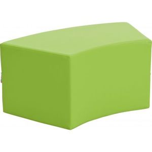 Puf Quadro Paolo scurt verde deschis imagine
