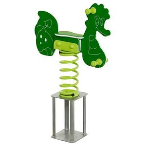 Balansoar pe arc pentru copii Dragon, HDPE, cu prindere in beton KBT imagine