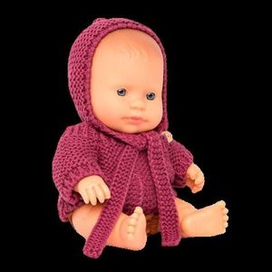 Papusa bebelus educativa 21 cm - Baiat caucazian imagine