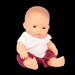 Papusa bebelus educativa 21 cm - Baiat asiatic imagine