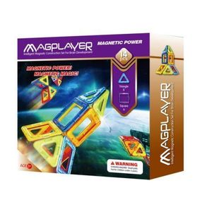 Joc de constructie magnetic - 14 piese imagine