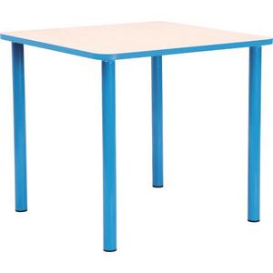 Masa patrata Bambino 40 cm cu cant bleu imagine