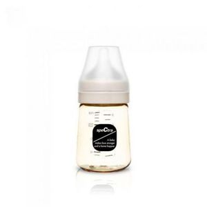 Biberon anticolici premium cu tetina s, galben (160 ml) imagine