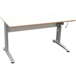 Masa scolara HLP, cu 2 locuri, cu inaltime reglabila electric, pentru laborator scolar imagine