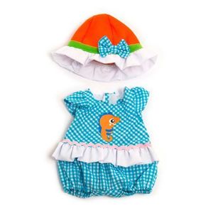 Set imbracaminte vreme temperata pentru papusa fetita 32 cm Blue imagine