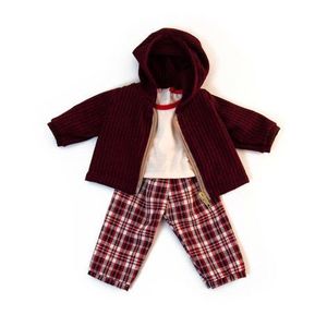 Set imbracaminte vreme rece pentru papusa baiat 38 cm Brown imagine
