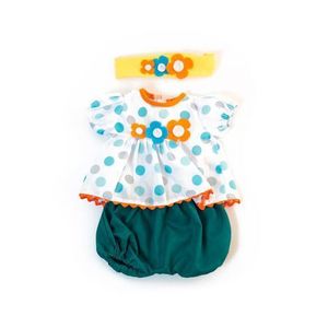 Set imbracaminte vreme calda pentru papusa fetita 38 cm Dots imagine