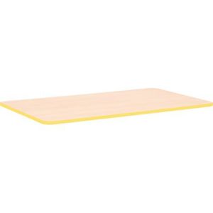 Blat de masa artar dreptunghiular Quadro cu cant galben imagine