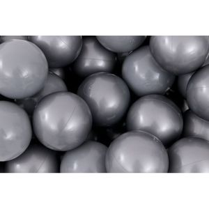 Set 250 bile argintii pentru piscina cu bile imagine