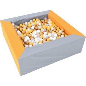 Piscina bile gri-orange 1.5 x 1.5 m inaltime 45 cm imagine