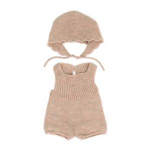 Set imbracaminte Beige pentru papusa 38 cm imagine