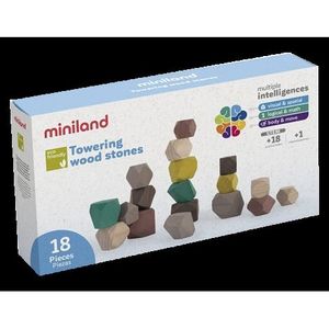 Joc educativ pentru dezvoltarea motricitatii Wood Stones imagine