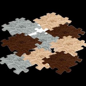 Covoras ortopedic senzorial puzzle Set Roots imagine